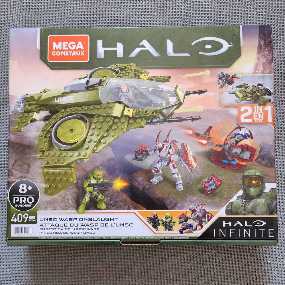 Halo infinite mega unsc wasp onslaught aircraft toy